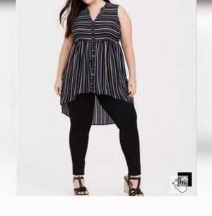 Torrid 2x Lexie Georgette Tunic Tank